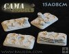 Four Different Infantry Scenic Bases (rural) 15mm