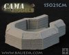 Small Octagonal Open Bunker (German).15mm